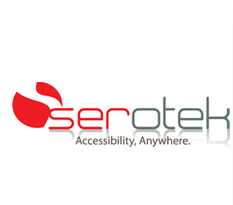 Serotek is useful for those with a visual impairment because it is so flexible 