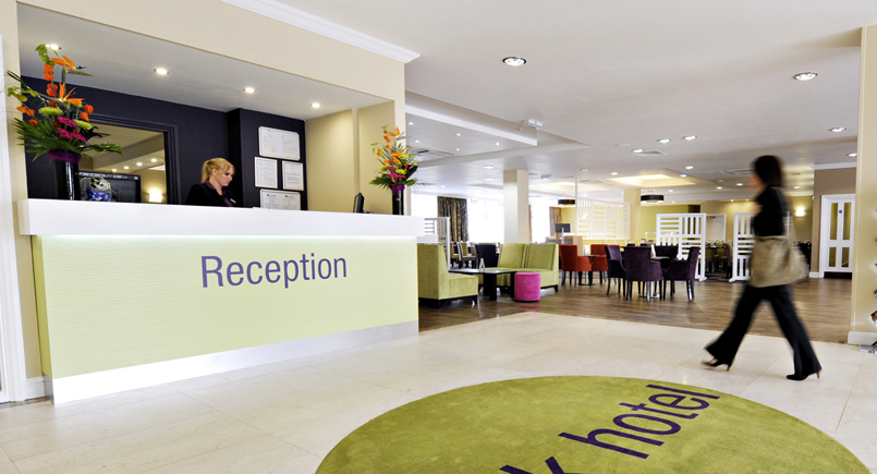 Hotel reception area