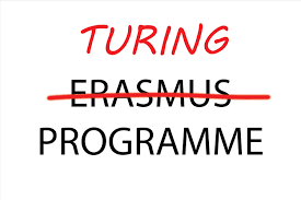 Poster saying Turing has replaced the Erasmus programme